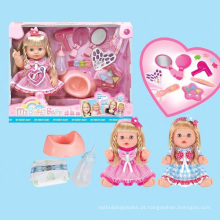 14 &quot;Meninas Brinquedos Baby Dolls Brinquedos Atacado com Som